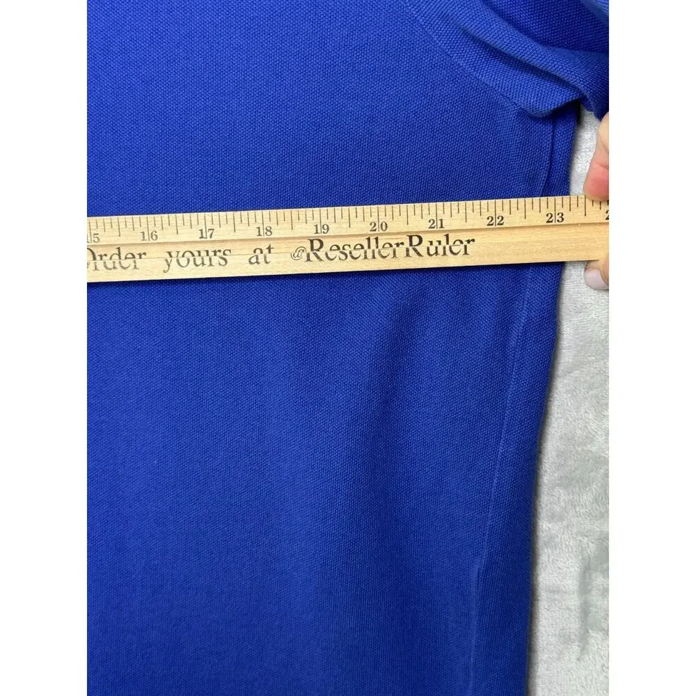 Polo Ralph Lauren Polo Shirt Mens XL Blue Classic Fit Pique Cotton Preppy S/S